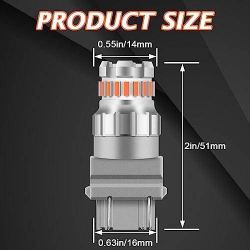 【並行輸入品】GLOFE LED 向こう正面/後押し ウィンカー白熱電球 3157 LED白熱電球 琥珀色黄色 400%末たのもしい 3156 3056 4