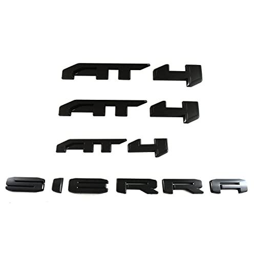 【並行輸入品】6個キット Sierra AT4 HD オーバーレイ エンブレム ドア リアバッジ 2019 2022 Sierra 1500 2_7