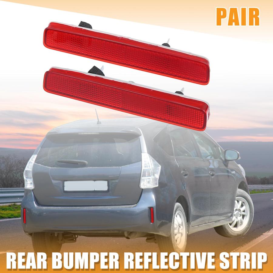 【並行輸入品】X AUTOHAUX 1 Pair Rear Bumper Reflector Side Marker for Toyota P_3