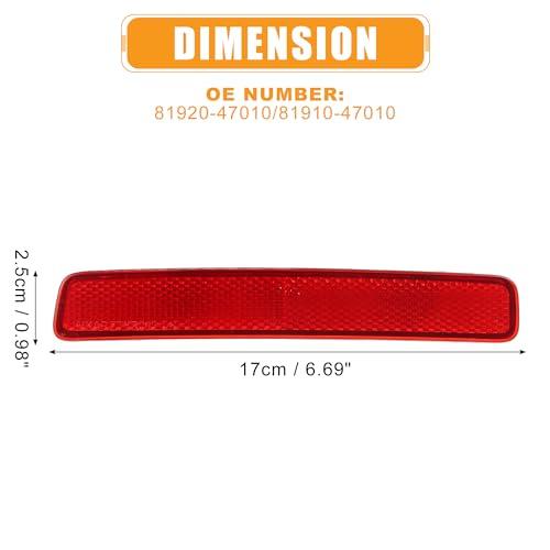 【並行輸入品】X AUTOHAUX 1 Pair Rear Bumper Reflector Side Marker for Toyota P_7