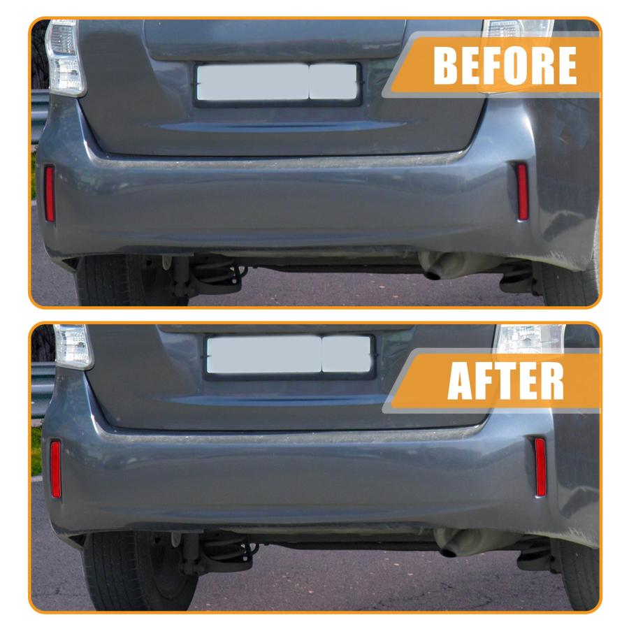 【並行輸入品】X AUTOHAUX 1 Pair Rear Bumper Reflector Side Marker for Toyota P_9