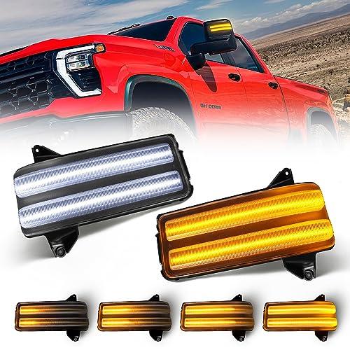 【並行輸入品】NEIFILES LED サイドミラー ウインカー ライト シボレー シルバラード GMC シエラ 2500 3500 2020の画像
