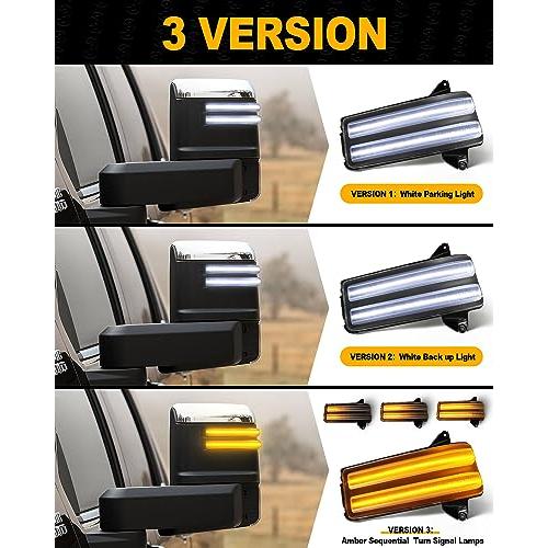 【並行輸入品】NEIFILES LED サイドミラー ウインカー ライト シボレー シルバラード GMC シエラ 2500 3500 2020の画像