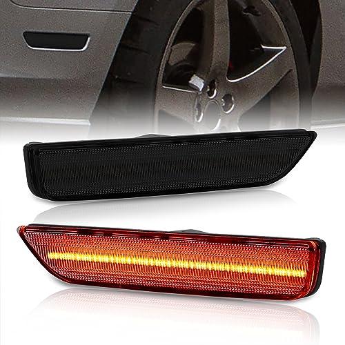 【並行輸入品】AJP Distributors Smoked Lens Rear Bumper Fender Red LED Side Mar_4