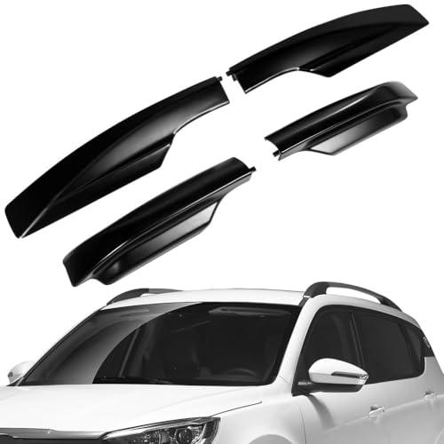 【並行輸入品】 ECCPP Black Roof Rack Side Rails End Covers 4pcs ABS Plastic She