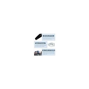【並行輸入品】 ECCPP Black Roof Rack Side Rails End Covers 4pcs ABS Plastic She