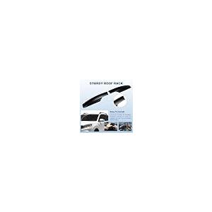 【並行輸入品】 ECCPP Black Roof Rack Side Rails End Covers 4pcs ABS Plastic She