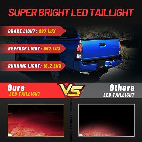 【並行輸入品】 Winjet LED Tail Lights Assembly Fit For 2005 2015 Toyota Tacoma,