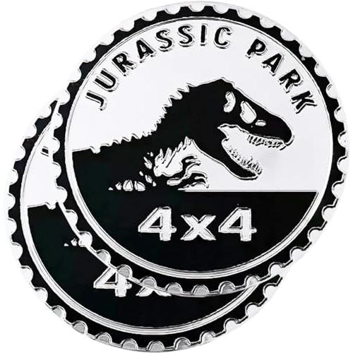 【並行輸入品】2 pcs Car Emblem 4 x 4 Metal Automotive Badge 3D Metal Car Badge