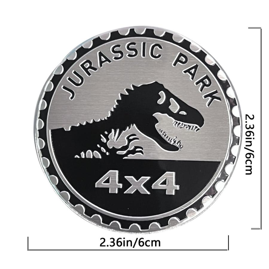 【並行輸入品】2 pcs Car Emblem 4 x 4 Metal Automotive Badge 3D Metal Car Badge