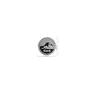 【並行輸入品】2 pcs Car Emblem 4 x 4 Metal Automotive Badge 3D Metal Car Badge