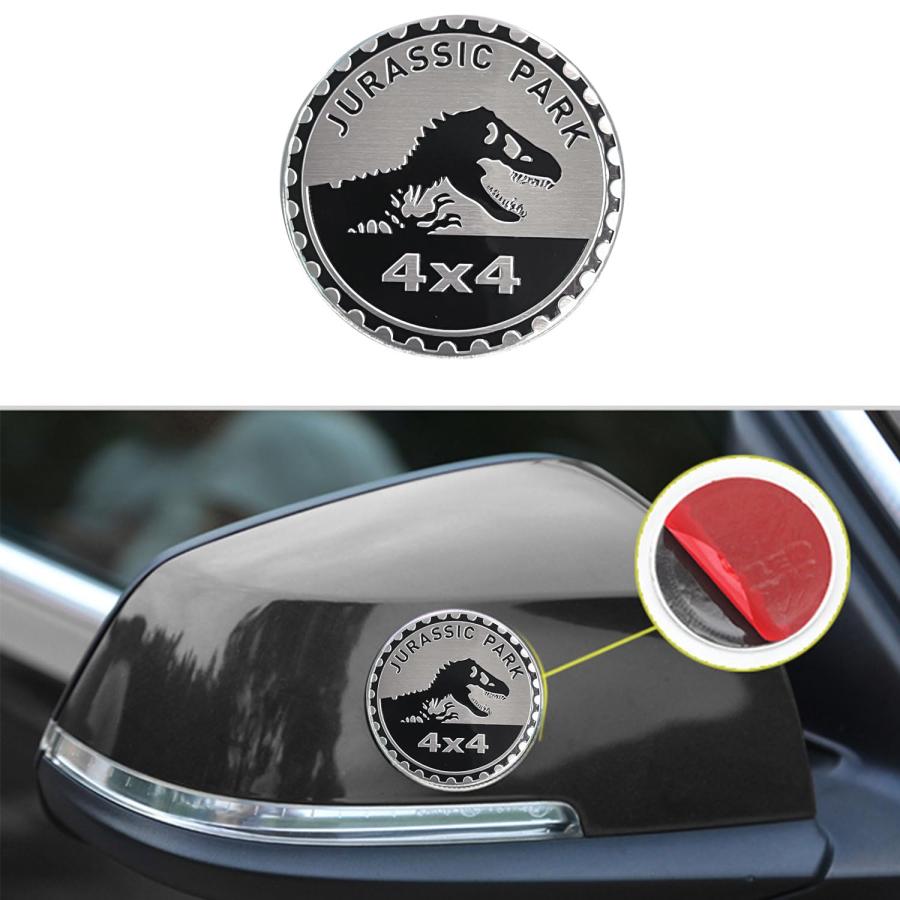 【並行輸入品】2 pcs Car Emblem 4 x 4 Metal Automotive Badge 3D Metal Car Badge