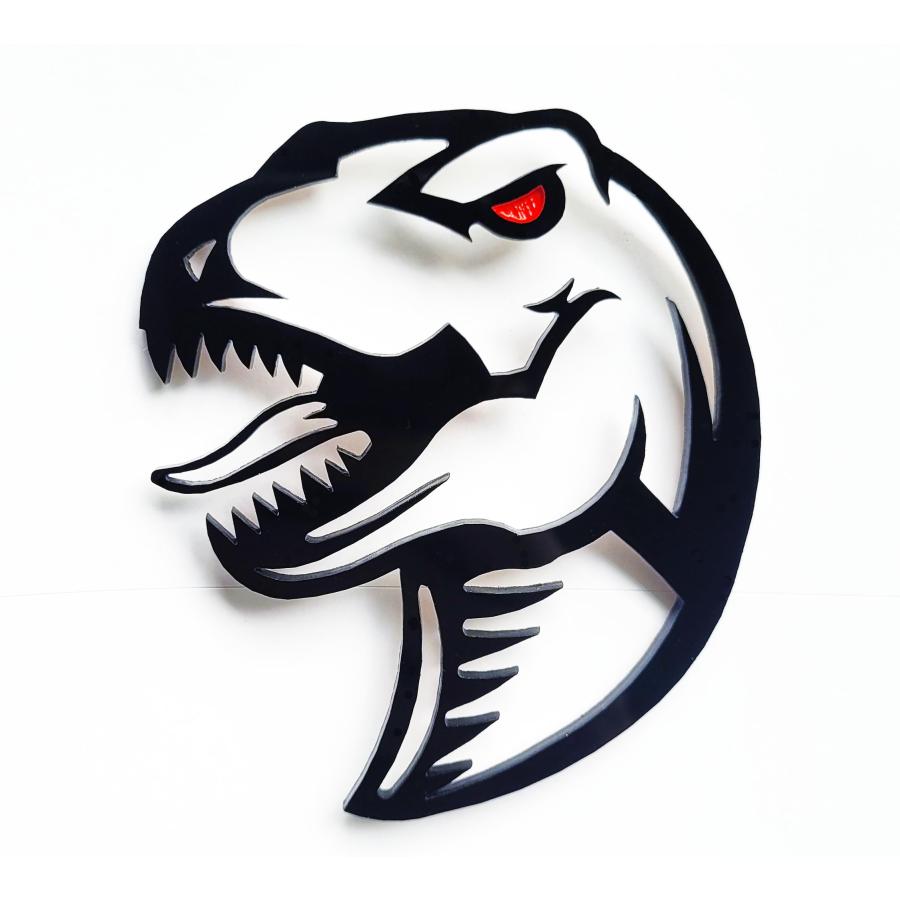 【並行輸入品】Raptor 恐竜 レッドアイ バッジ ロゴ エンブレム フォード F150 Raptor Dodge TRX RAM対応 (3イの画像