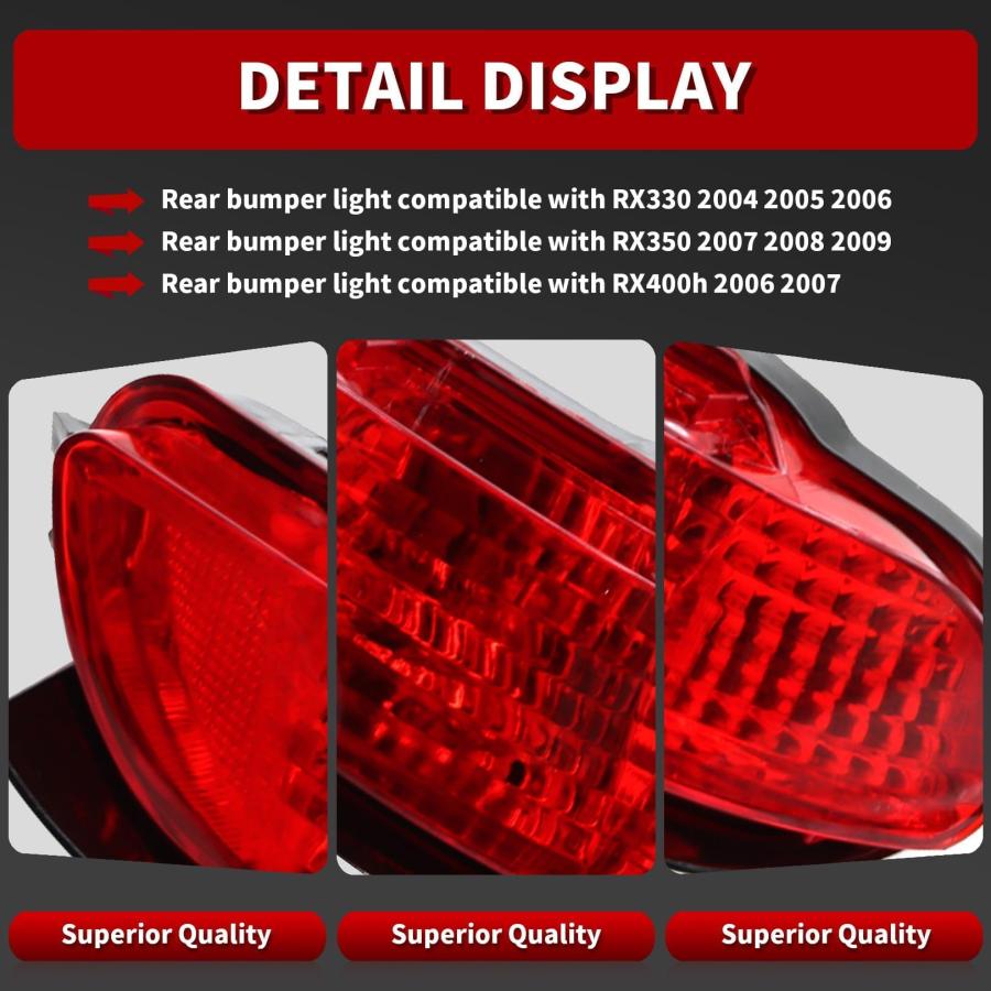 【並行輸入品】Nakkaa Tail Light Assembly Rear Bumper Light Left Side Compatibl_8