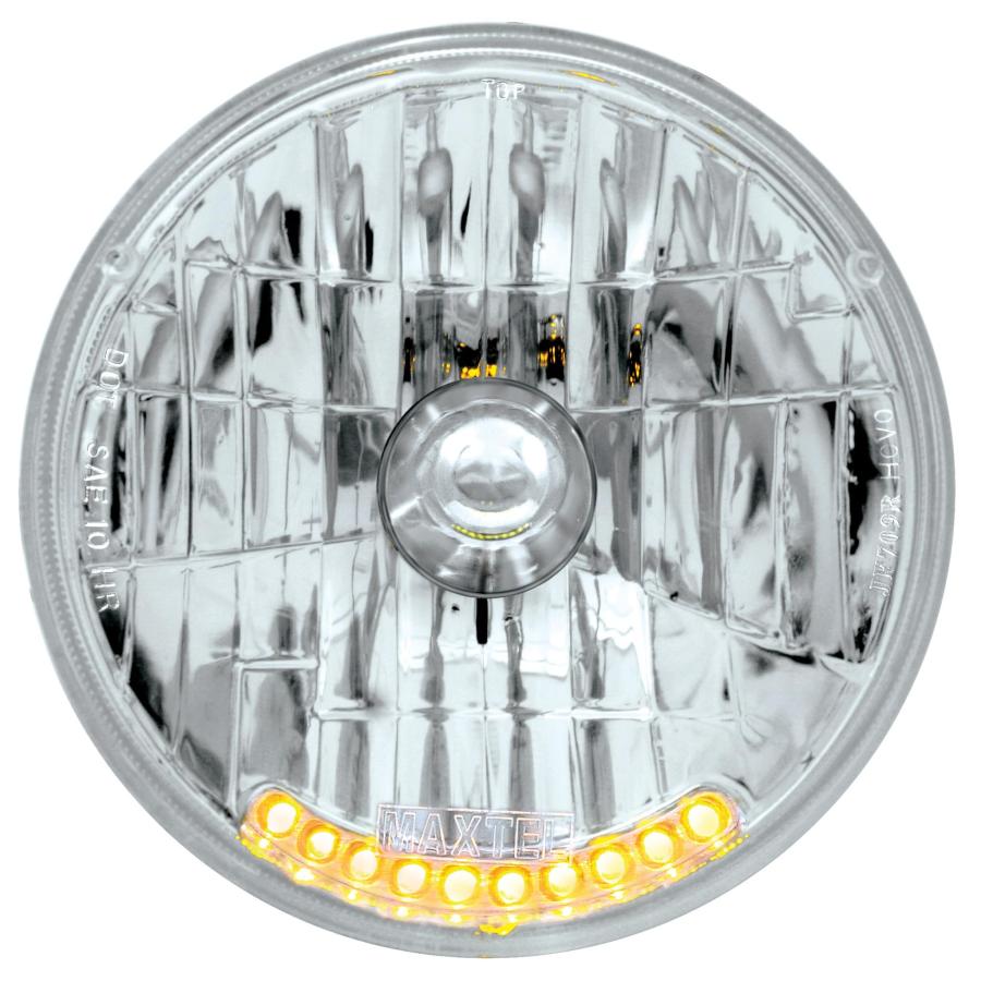 【並行輸入品】CTW One 7" Crystal Headlights/Lamps/with 10 LED Amber Marker Tur_2