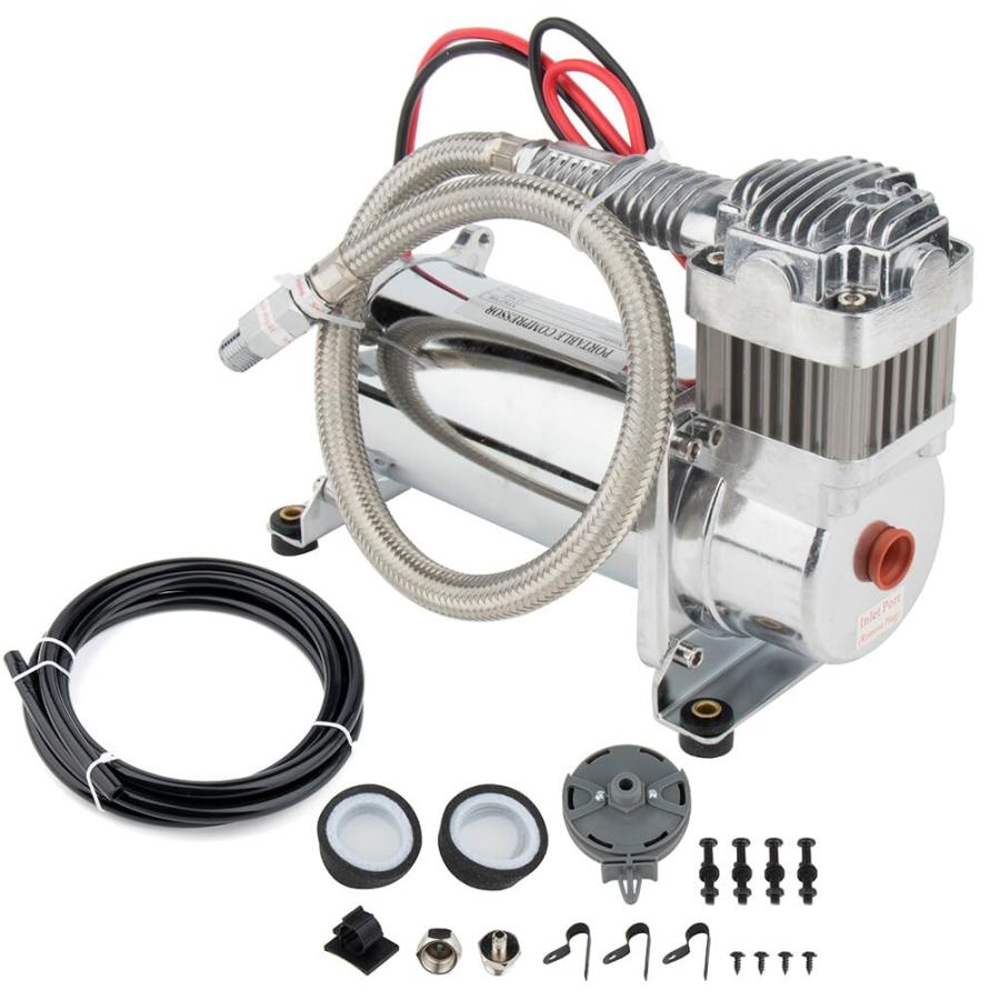 【並行輸入品】STAYTOP Train Horn Air Compressor 200 PSI Train Horns Air Ride B_6