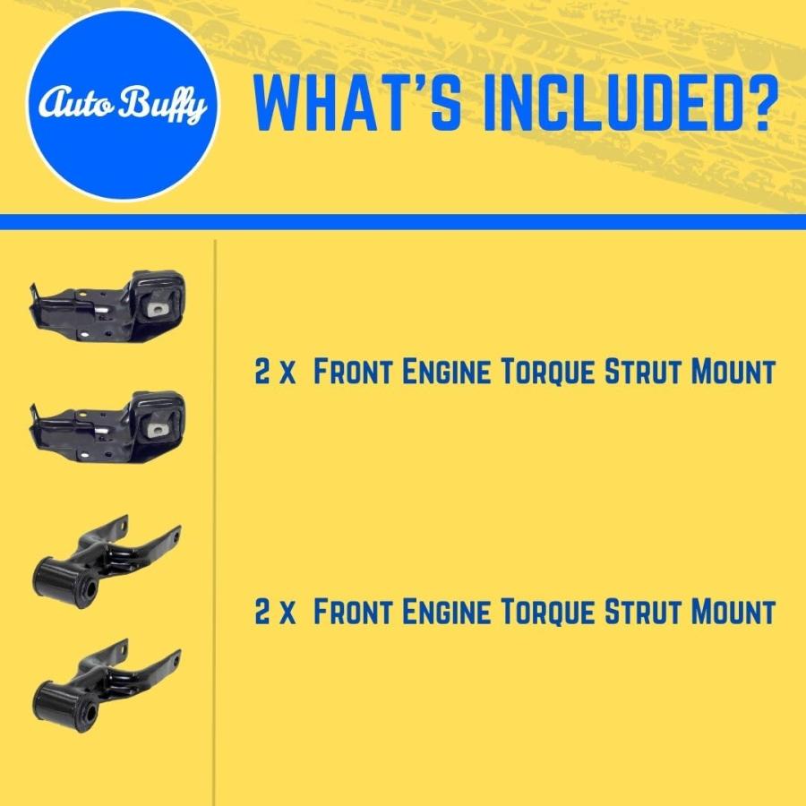 【並行輸入品】Auto Buffy Engine Motor Mounts 4pc Set OE Spec Kit Fits 2000 200