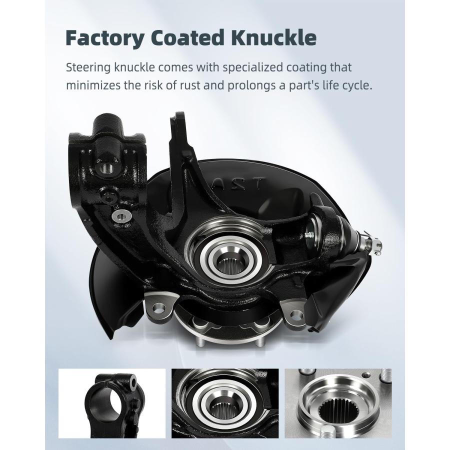 【並行輸入品】SCITOO フロントステアリングナックル 助手席側 LK018 ホンダ アコード 2013 2016用 SCITOO Frontの画像