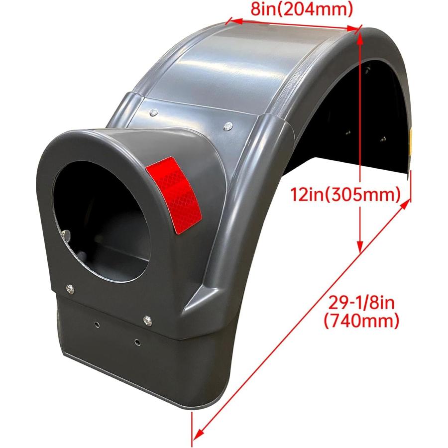【並行輸入品】KUAFU Right Fender w/Bulb Compatible with Demco Kar Kaddy Traile_9