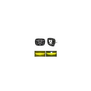 【並行輸入品】2個 4インチ フラッシュマウント LED ポッドライト アンバー オフロード 運転 バンパー ライト バー スポット フォグランの画像