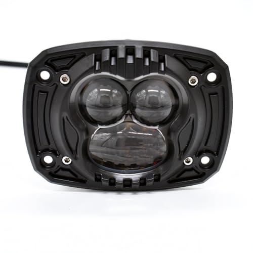 【並行輸入品】2個 4インチ フラッシュマウント LED ポッドライト アンバー オフロード 運転 バンパー ライト バー スポット フォグランの画像