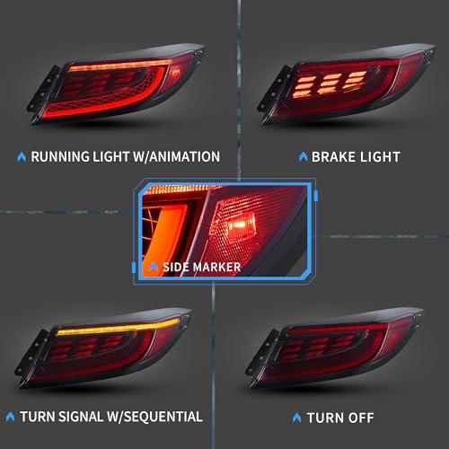 【並行輸入品】VLAND テールライト トヨタ GR86/スバル BRZ 第2世代 ZN8 ZD8 2022 2024 アンバーシーケンシャルの画像