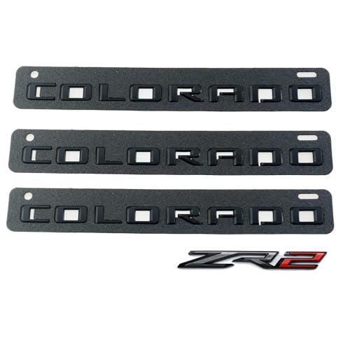 【並行輸入品】4X 2021 +Colorado ZR2 Emblems Badge 3D Door Tailgate Nameplate L_4