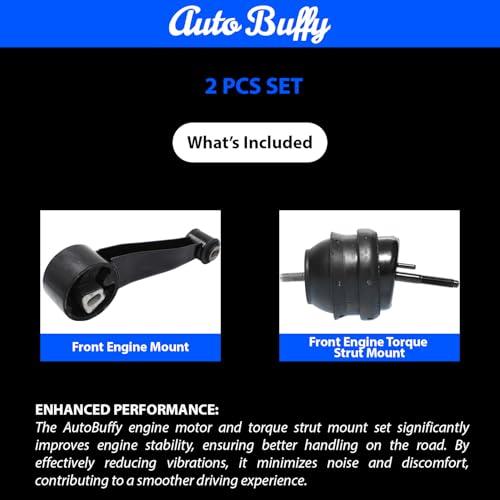 【並行輸入品】AutoBuffy Engine Motor & Torque Strut Mount Set 2PCS， Fits for 2