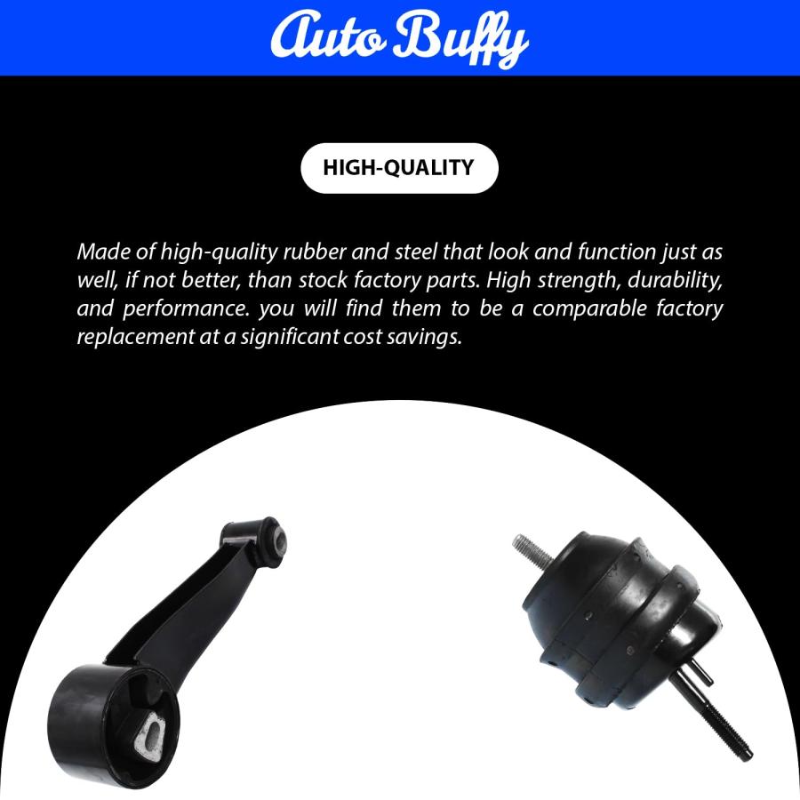 【並行輸入品】AutoBuffy Engine Motor & Torque Strut Mount Set 2PCS， Fits for 2