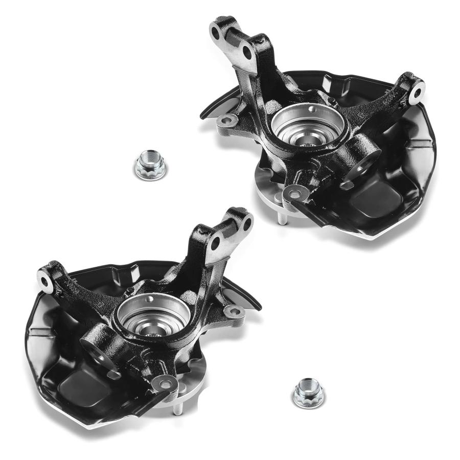 並行輸入品】Front Left & Right Side Steering Knuckle Wheel Bearing