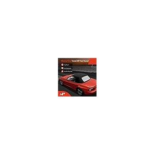 【並行輸入品】A Premium ブラック コンバーチブルソフトトップ Mazda MX 5 Miata MX5 Miata 2006 2014の画像