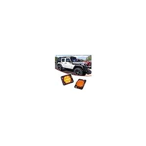 【並行輸入品】GTINTHEBOX Amber Lens Amber LED Front Fender Side Marker Light Aの画像