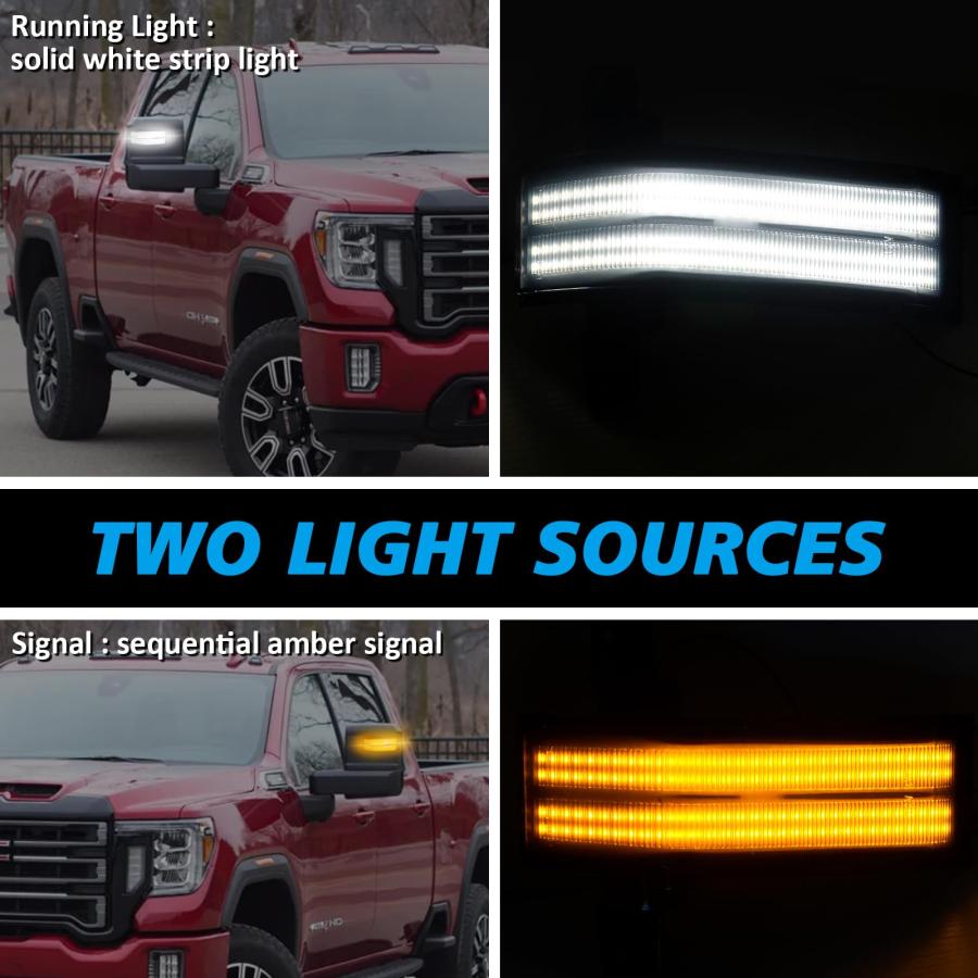【並行輸入品】Bestview Sequential Switchback LED Side Mirror Turn Signal Marke_3