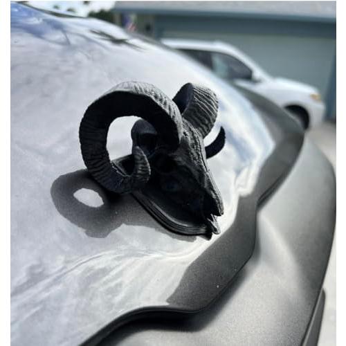 【並行輸入品】4th \u0026 5th Gen 09+ Hood Ram Skull Badge Ornament Emblem fits RAMの画像