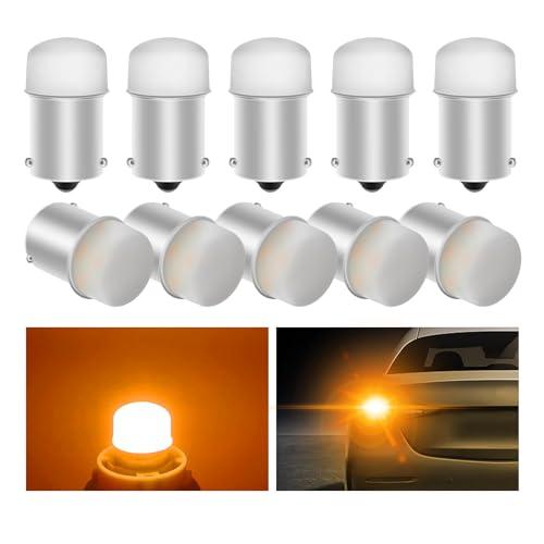 【並行輸入品】Fenikso 1156 Led Bulb 10 Pack Super Amber Yellow Turn Signal Ligの画像