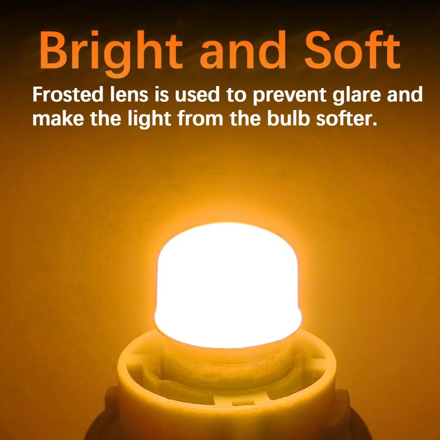 【並行輸入品】Fenikso 1156 Led Bulb 10 Pack Super Amber Yellow Turn Signal Ligの画像