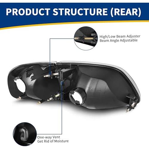 【並行輸入品】PENSUN Headlight Fit for 1997 2003 Ford F150/1997 2002 Ford Expe_7