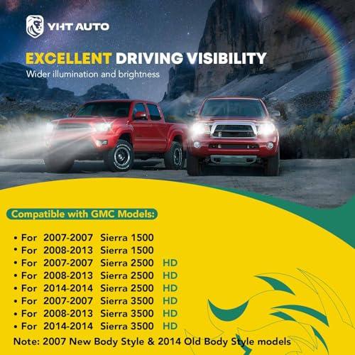 並行輸入品】YHTAUTO Set of 2 Headlights Assembly for 2007 2013 GMC