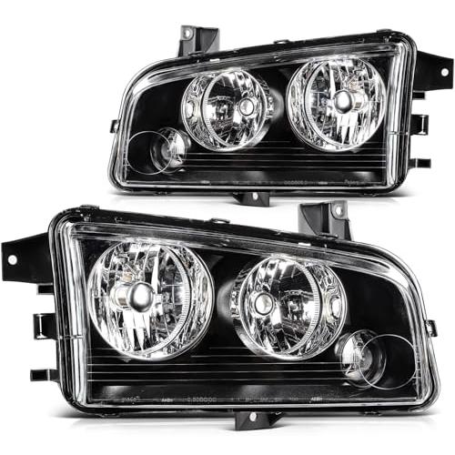【並行輸入品】LSAILON Headlight Assembly Replacement Fit 2006 2010 For Dodge C_1