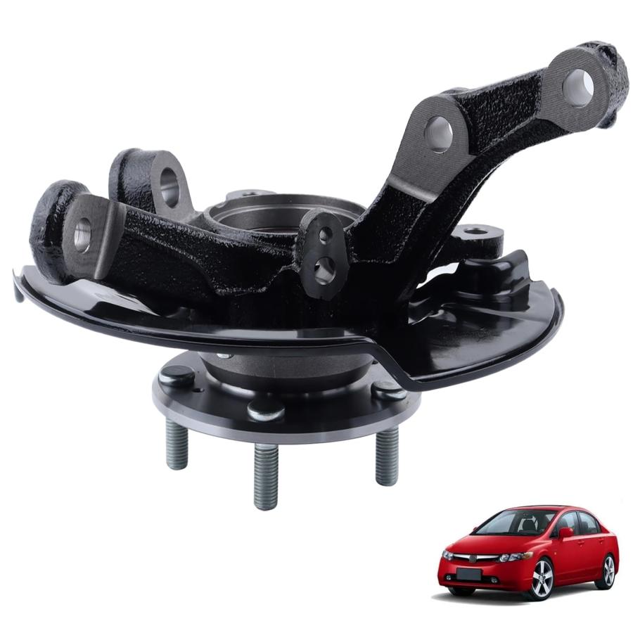 【並行輸入品】ECNEREFERR Front Left Steering Knuckle \u0026 Wheel Hub Bearing Assem_6