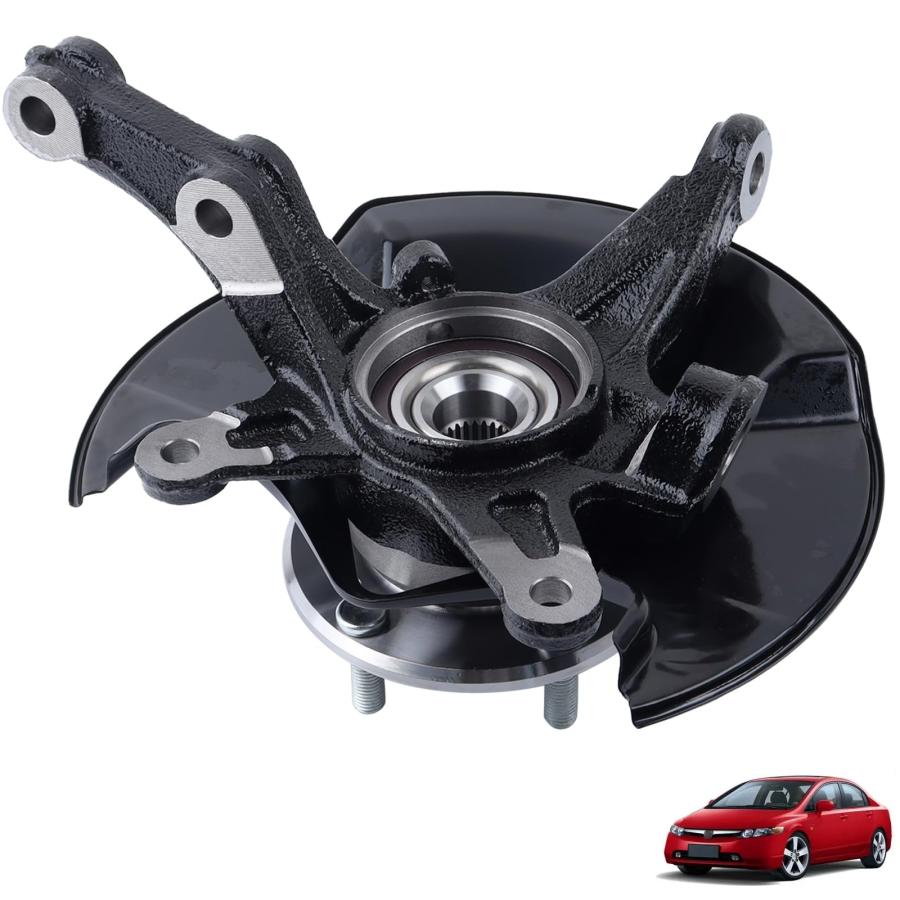 【並行輸入品】ECNEREFERR Front Left Steering Knuckle \u0026 Wheel Hub Bearing Assem_9