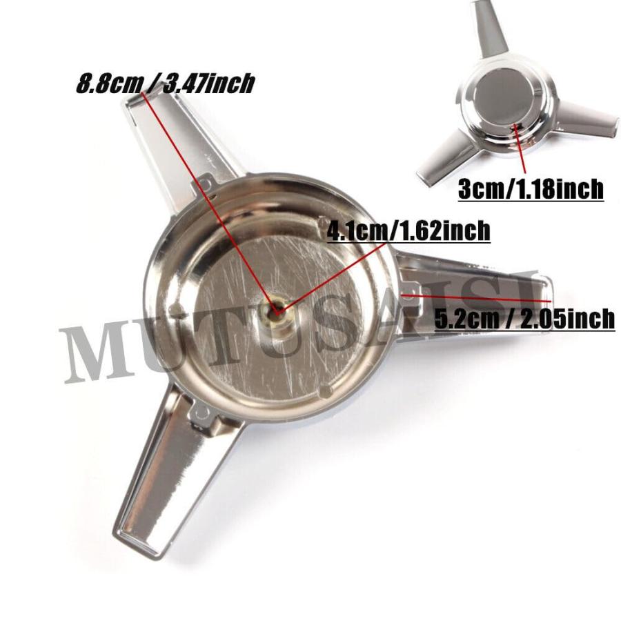並行輸入品】3バースピナー亜鉛合金ホイールハブセンターキャップ