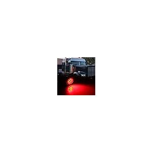 【並行輸入品】10Pcs 2" Inch Round Red Led Trailer Side Marker Clearance Lights_5