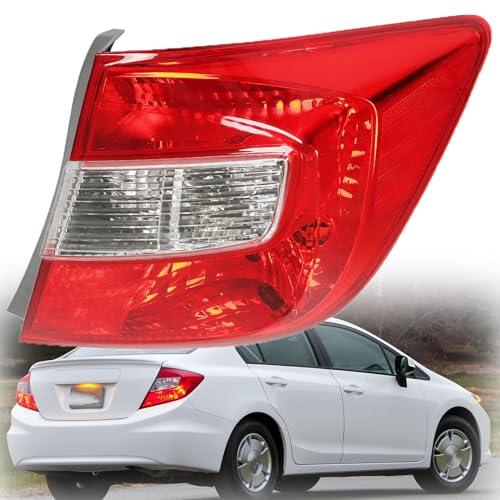 【並行輸入品】 TJHSM Tail Light Right Side Replacement for Civic 2012 (Four Doo