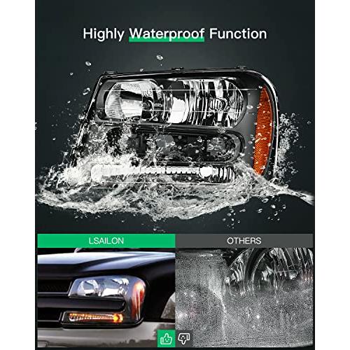 【並行輸入品】LSAILON Headlight Assembly Replacement Fit For Chevrolet Trailbl_4