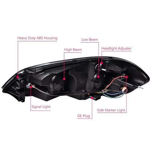 【並行輸入品】G PLUS Headlights， Compatible with 2006 2007 Chevy Monte Carlo/2_7