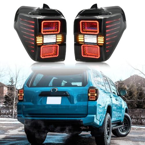 【並行輸入品】 LED Taillights for 5th Gen Toyota 4Runner 2010 2023 Tail Lights