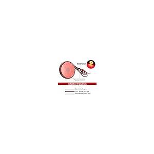 【並行輸入品】Generic SAARMAT 2pcs 5.8CM Round LED Stop Turn Tail Signal Light_5