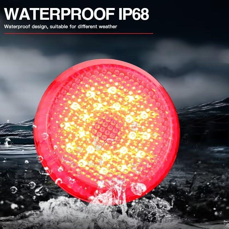 【並行輸入品】Generic SAARMAT 2pcs Led Brake Lights Warning Lamp Tail Rear Bum_2