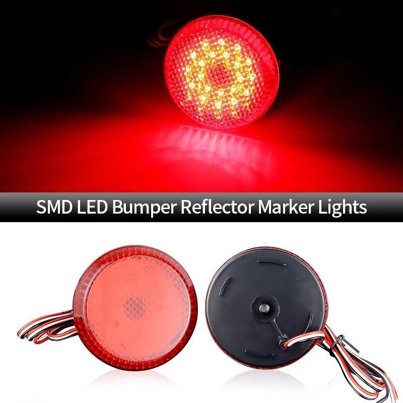 【並行輸入品】Generic SAARMAT 2pcs Led Brake Lights Warning Lamp Tail Rear Bum_6
